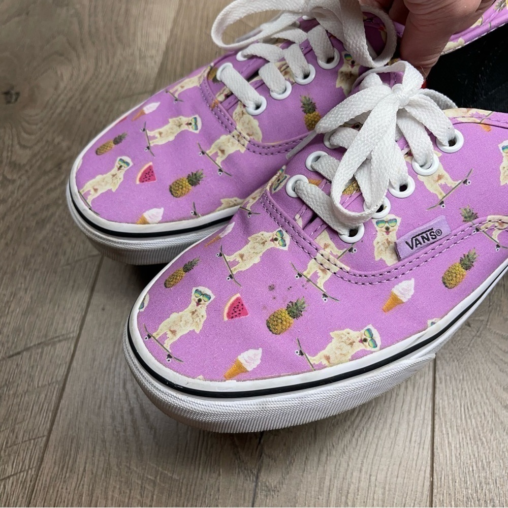 VANS Pool Vibes Dog African Violet Skateboarding Shoes Size 9.5 Women, 8 Men - Picture 4 of 10